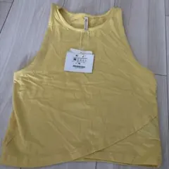 新品　ストラディバリウス　イエロー BASIC タンクトップ M
