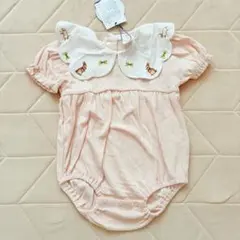 バースデイ　コトリ ユキエモン うさぎ　襟　ロンパース　70サイズ