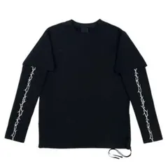 中古 DBYD ディナック D.GNAK 稲妻プリント レイヤード ロンT 46