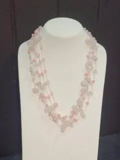 ピンククォーツ　ネックレス