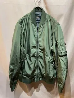 アルファ　MA-1 フライトジャケット オリーブグリーン　L