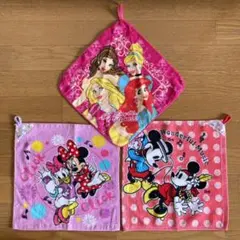 ディズニー ループタオル 女の子 3枚セット