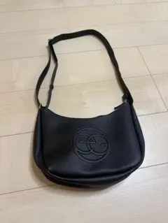 美品 EGOIST エゴイスト ブラック レザー調 ショルダーバッグ レディース