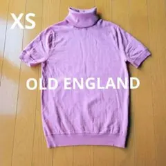 OLD ENGLAND ピンク ハイネック 半袖ニットのサムネイル