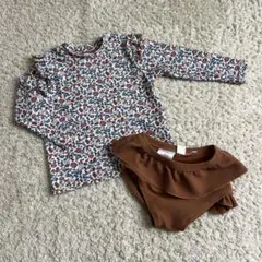コトリ　花柄セパレート水着　95