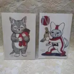 猫キャラクターポストカードセット