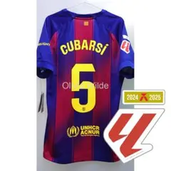 クバルシ ユニフォーム バルセロナ 正規品 FCバルセロナ 25-26 ホーム 半袖 ユニフォーム No.2 クバルシ + ラ