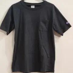 ​【USA製】チャンピオン T1011 ポケットTシャツ ブラック M 丸胴