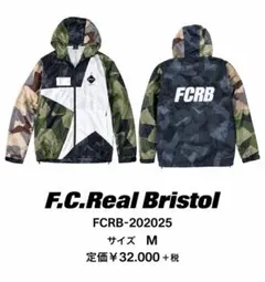新品 F.C.Real Bristol ナイロンジャケット Mブリストル