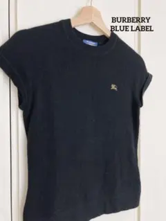 バーバリーブルーレーベル　半袖ニットカシミア入り
