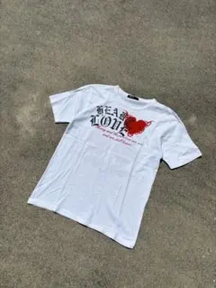 HEART LOVE Tシャツ ホワイト M Y2K archive