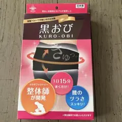 黒おび KURO-OBI 骨盤ベルト Lサイズ 日本製