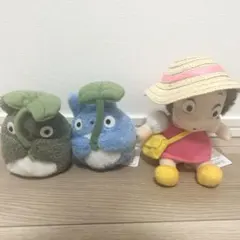 【新品未使用】となりのトトロ＆めいちゃん　ぬいぐるみ3体セット　スタジオジブリ