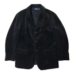 【極美品】ラルフローレン コーデュロイ テーラードジャケット XL 黒 マカオ製