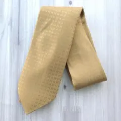 HERMES エルメス シルクネクタイ ファソネ H柄 イエローゴールド