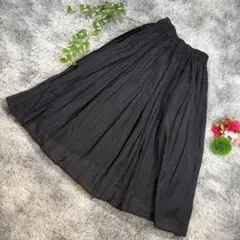 ✨a.v.v✨サイズL 黒 フレアスカート 透け感あり