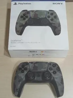 DualSense ワイヤレスコントローラー グレー カモフラージュ 純正品