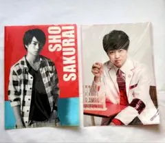 【レア】櫻井翔 嵐 クリアファイル グッズ 2枚 ワクワク学校 popcorn