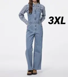 新品未使用　GU ベアトップサロペットパンツ　3XL