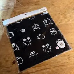 初代たまごっち　たまごっち　ハンカチ　黒　平成レトロ TAMAGOTCHIのサムネイル