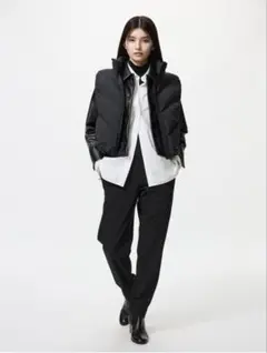 美品 UNIQLO ユニクロ ウォームストレッチパンツ S 黒