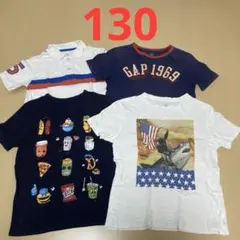 130 男の子　GAP Tシャツ 4枚セット　まとめ売りのサムネイル