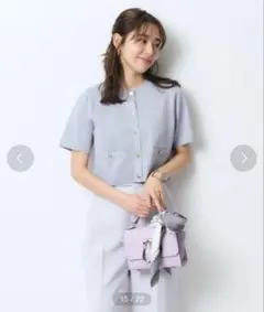 お値下げ❤︎JUSGLITTY 半袖ジャケットライクラメカーデ