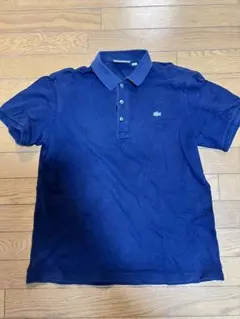 LACOSTE ネイビー スリムフィット ポロシャツ US L