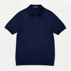 FRED PERRY フレッドペリー ポロニット 半袖 紺 ネイビー Sサイズのサムネイル