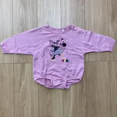 【美品】ミニーマウス ロンパース ピンク 90cm