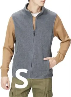 ノースリーブ フルジップ ポーラーフリースベスト-廃番カラー メンズ　S