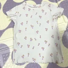 ZARA キッズ 花柄 リブTシャツ 92cmのサムネイル