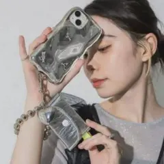【新品タグ付き】JEANASIS カードケースストラップ　シルバー