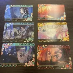 鬼滅の刃　角度で絵柄が変わるカード6種