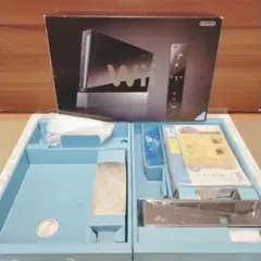 箱のみ Wii 箱 空箱 説明書付き 黒 任天堂 Nintendo
