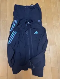 アディダス　ゴルフ　レインウェア　雨具　上下セット　セットアップ　黒　Mm
