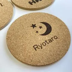コルクコースター　名入れ　ギフト・イベント・ノベルティ　記念品にも♪