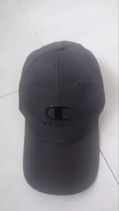 Champion ブラックキャップ ロゴ刺繍