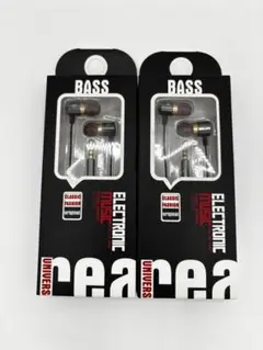 新品イヤホン有線 2個セットBASS 重低音 高音質 3.5mmコスパ最強