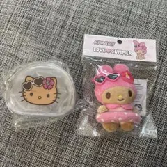 韓国限定サンリオ　日焼けキティ　マイメロ　マスコットポーチセット　オリーブヤング