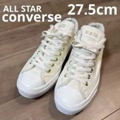 converse ✨ファー付きホワイトスニーカー美品✨