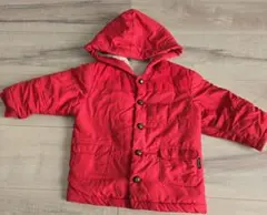 COMME CA ISM 赤 中綿コート 90cm