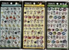 PEANUTS スヌーピー　ボンボンドロップシール ミニ　正規品　3種セット