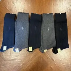 POLO Ralph Lauren ソックス25〜26cm紺2足黒1足グレー2足