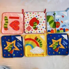 新品　未使用　ループ付き　タオル　はらぺこあおむし　6枚　入園準備