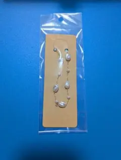 エレガントなパールブレスレット 約40cm　ハンドメイド