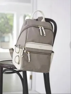 & chouette アンドシュエット A4対応 ナイロン リュック ブラウン