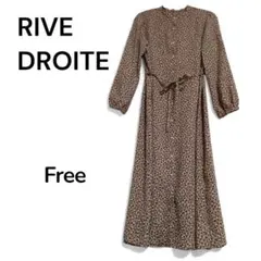 ✨RIVE DROITE ✨水玉模様 シャツワンピース フリーサイズのサムネイル