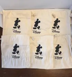 Disney Store ミッキーマウス 巾着袋 6枚セットのサムネイル