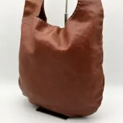 【美品】genten ゲンテン ユーフラテス レザー ショルダーバッグ ブラウン